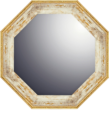 【当商品送料無料】鏡 八角 Sサイズ 通販 八角形ミラー ウォールミラー 八角形 卓上ミラー 壁掛け スタンドミラー かがみ ミラー 卓上 壁掛け鏡