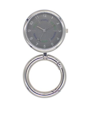 【当商品送料無料】カラビナウォッチ 置き時計 2WAY アナログ 通販 スタンドウォッチ 置時計 懐中時計 時計 ウォッチ キーホルダー