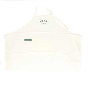 【当商品送料無料】エプロン 前掛け 前掛 通販 デイリーエプロン ひも 紐 フック ループ付 首紐 長さ調節可 シンプル カジュアル ロゴ I'm