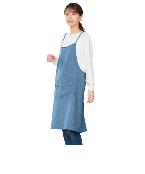 【当商品送料無料】エプロン おしゃれ 通販 クロスエプロン 前掛け かわいい 可愛い かぶるだけ 保育士 ワンピース シンプル ナチュラル