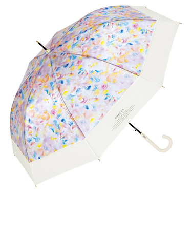 【当商品送料無料】ビニール傘 おしゃれ 通販 花柄 半透明 ジャンプ式 フラワー 61cm グラスファイバー フラワーアンブレラ 雨傘 傘 長雨傘