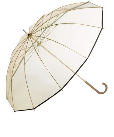 【当商品送料無料】WPC ワールドパーティ 長傘 ビニール傘 通販 長雨傘 透明 グラスファイバー 太め グリップ 手開き 錆びにくい UNISEX