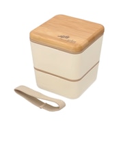 【当商品送料無料】弁当箱 2段 通販 日本製 600ml 2段弁当箱 スクエア ランチボックス レンジ対応 食洗機対応 入れ子式 内蓋 もれにくい