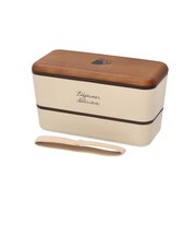 【当商品送料無料】弁当箱 2段 通販 日本製 2段弁当箱 ランチボックス 730ml 入れ子式 シンプル コンパクト レンジ対応 食洗機対応