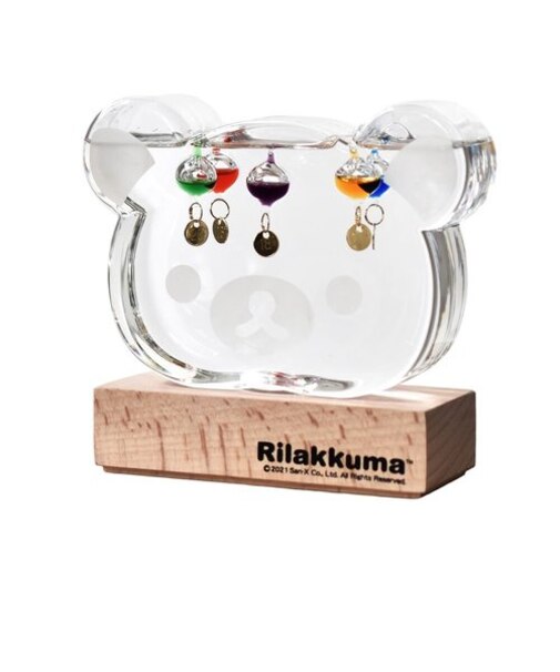 【当商品送料無料】茶谷産業 ガラスフロート 温度計 キャラクター 通販 ガラスフロート温度計 リラックマフェイス ガリレオ温度計 置物 置き物