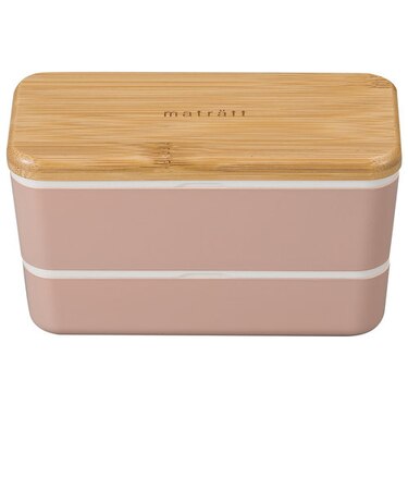 【当商品送料無料】弁当箱 2段 通販 日本製 730ml 木目長角弁当 2段弁当箱 ランチボックス 中蓋付き シンプル おしゃれ オシャレ 男性