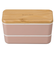 【当商品送料無料】弁当箱 2段 通販 日本製 730ml 木目長角弁当 2段弁当箱 ランチボックス 中蓋付き シンプル おしゃれ オシャレ 男性