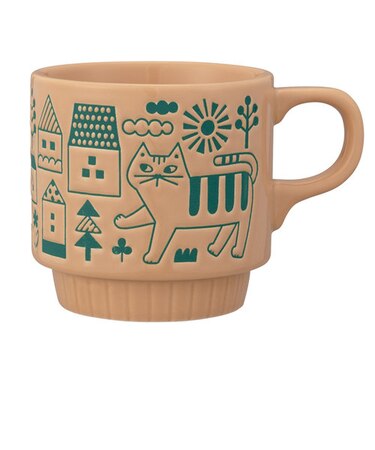 【当商品送料無料】マグカップ オシャレ かわいい 通販 おさんぽマグ マグ まぐ コップ コーヒーカップ カップ かわいい猫 ネコ ねこ 散歩