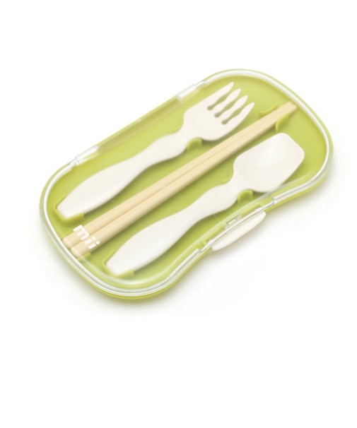 【当商品送料無料】mii カトラリーセット キッズ 通販 カトラリー 箸 はし ハシ スプーン フォーク 箸ケース 3点セット お弁当 弁当用