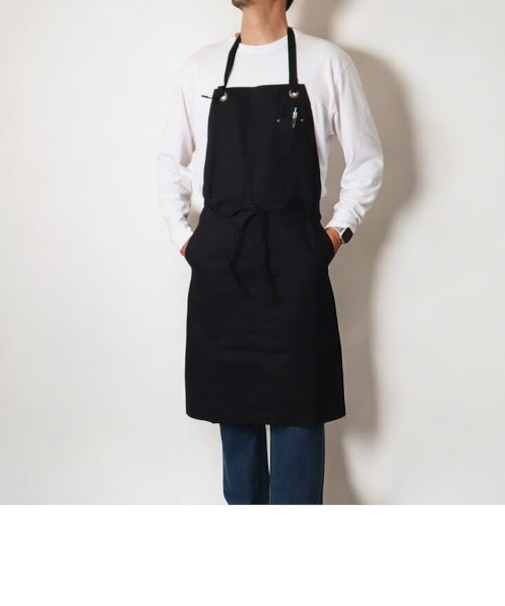 【当商品送料無料】ワークエプロン エプロン 通販 ロングエプロン カフェエプロン キッチンエプロン 前掛 前掛け まえかけ ポケット 大きめ