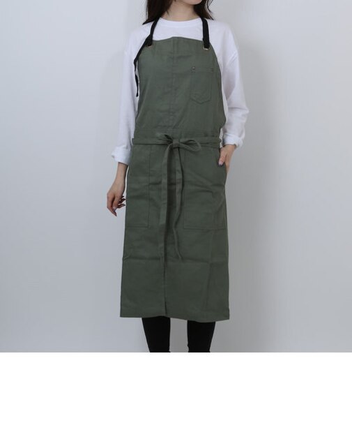 【当商品送料無料】ワークエプロン エプロン 通販 ロングエプロン カフェエプロン キッチンエプロン 前掛 前掛け まえかけ ポケット 大きめ