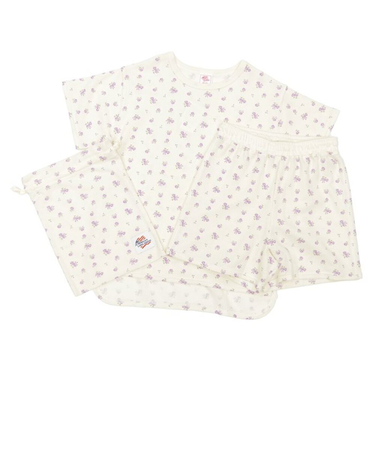 【当商品送料無料】ルームウェア レディース 通販 JEMORGAN ジェーイーモーガン ショートパンツ 花柄 半袖 上下セット ワッフル素材