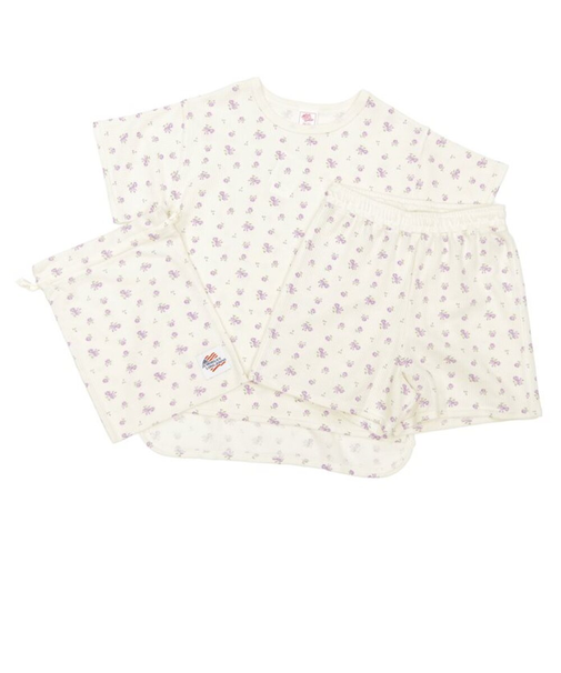 【当商品送料無料】ルームウェア レディース 通販 JEMORGAN ジェーイーモーガン ショートパンツ 花柄 半袖 上下セット ワッフル素材