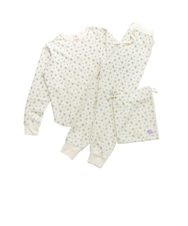 【当商品送料無料】ワッフル 生地 セットアップ 通販 JEMORGAN サーマル JD570-59S 花柄 かわいい ルームウェア 上下セット