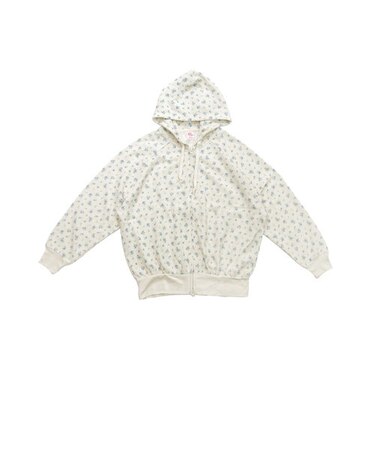 【当商品送料無料】ワッフル 生地 花柄 通販 パーカー JEMORGAN サーマル JD672-59S ジェーイーモーガン フルジップパーカー