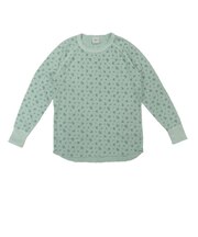 【当商品送料無料】ロングtシャツ レディース 長袖 通販 JEMORGAN ジェーイーモーガン 長袖Tシャツ 花柄 ワッフル素材 カットソー