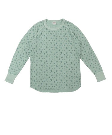 【当商品送料無料】ロングtシャツ レディース 長袖 通販 JEMORGAN ジェーイーモーガン 長袖Tシャツ 花柄 ワッフル素材 カットソー