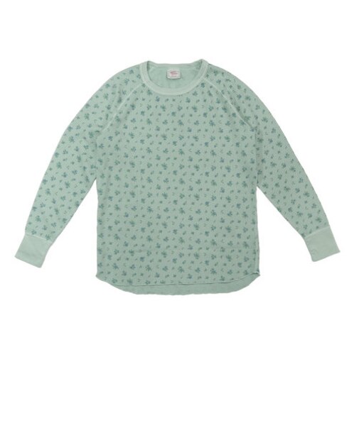 【当商品送料無料】ロングtシャツ レディース 長袖 通販 JEMORGAN ジェーイーモーガン 長袖Tシャツ 花柄 ワッフル素材 カットソー