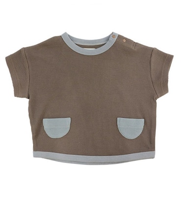 【当商品送料無料】半袖 tシャツ 子ども 通販 Tシャツ ワッフル 生地 男の子 キッズ 子供服 子ども服 ボーイズ バイカラー おしゃれ かわいい