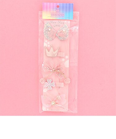 【当商品送料無料】ヘアアクセサリー ヘアクリップ 5本セット 通販 ヘア クリップ ヘアアクセ ヘアアレンジ サン宝石 サンホ まとめ髪 髪 羽