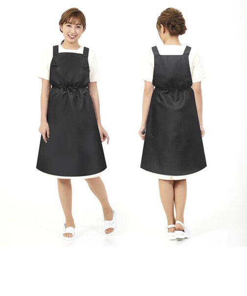 【当商品送料無料】エプロン おしゃれ 大人 通販 LindeLin L02 エステ サロンエプロン ワンピースエプロン 前掛け 前かけ