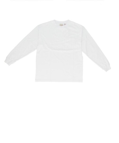 【当商品送料無料】メンズ 長袖tシャツ 通販 BIGTシャツ 男性 ロングスリープ ポケット付 袖リブ 長袖Tシャツ 長そで 無地 シンプル