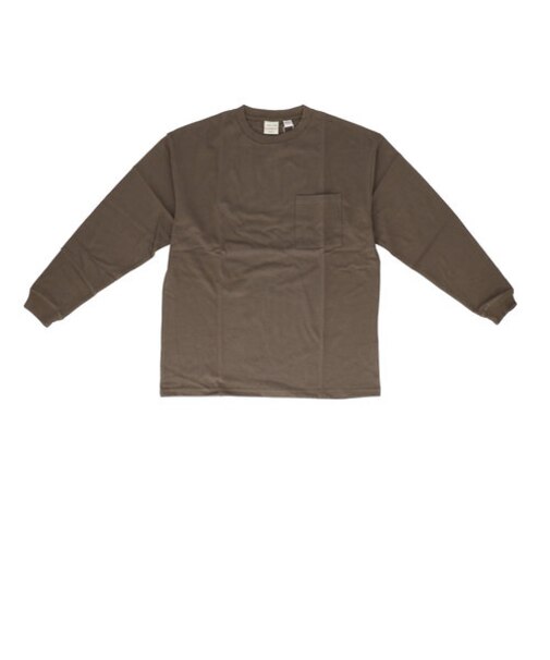 【当商品送料無料】メンズ 長袖tシャツ 通販 BIGTシャツ 男性 ロングスリープ ポケット付 袖リブ 長袖Tシャツ 長そで 無地 シンプル