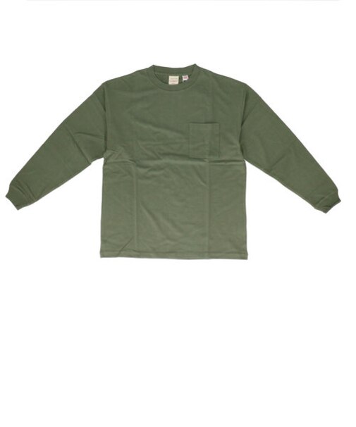 【当商品送料無料】メンズ 長袖tシャツ 通販 BIGTシャツ 男性 ロングスリープ ポケット付 袖リブ 長袖Tシャツ 長そで 無地 シンプル