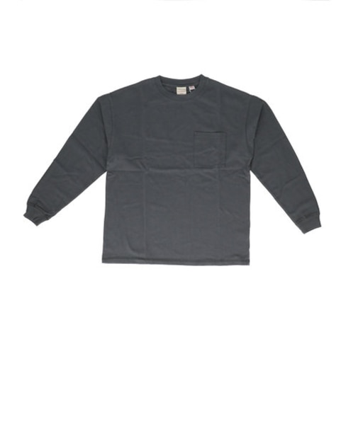 【当商品送料無料】メンズ 長袖tシャツ 通販 BIGTシャツ 男性 ロングスリープ ポケット付 袖リブ 長袖Tシャツ 長そで 無地 シンプル