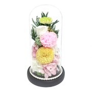 【当商品送料無料】仏花 プリザーブドフラワー 仏壇用 通販 ブリザーブドフラワー アレンジメントフラワー お供え 造花 ガラスドームアレンジメント