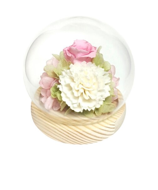 【当商品送料無料】ガラスドーム インテリア アレンジメント 通販 フラワーアレンジメント プリザーブドフラワー プリザードフラワー フラワーギフト