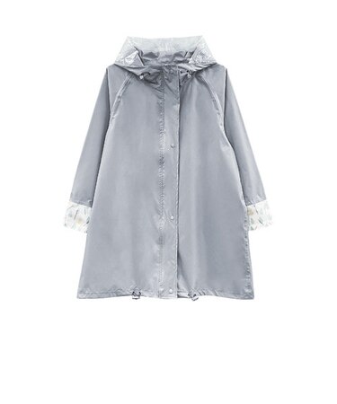 【当商品送料無料】レインコート レディース 通販 レインウェア カッパ 合羽 小柄 小さめ ショート丈 自転車 ツバ付き リュック対応 雨合羽 雨具