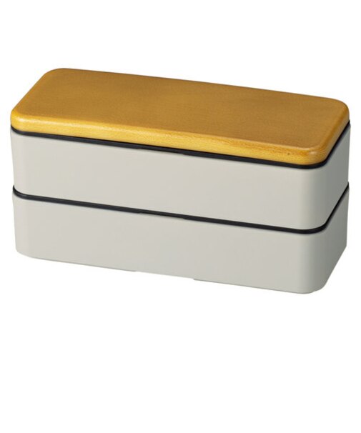 【当商品送料無料】MIYS ミース 弁当箱 2段 通販 600ml 木目 弁当 お弁当 お弁当箱 スクウェア スクエア ランチボックス ランチ