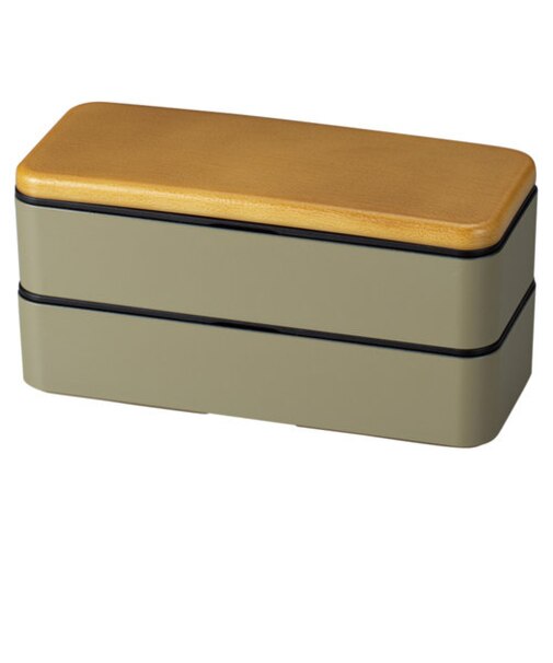 【当商品送料無料】MIYS ミース 弁当箱 2段 通販 600ml 木目 弁当 お弁当 お弁当箱 スクウェア スクエア ランチボックス ランチ