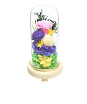 【当商品送料無料】プリザーブドフラワー 仏花 通販 お供えガラスドーム 光莉 ひかり お供え物 おしゃれ 枯れない 水やり不要 法事 花 お盆