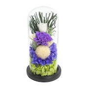 【当商品送料無料】プリザーブドフラワー 仏花 通販 お供えガラスドーム 光莉 ひかり お供え物 おしゃれ 枯れない 水やり不要 法事 花 お盆