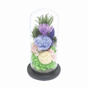 【当商品送料無料】プリザーブドフラワー 仏花 通販 お供えガラスドーム 光莉 ひかり お供え物 おしゃれ 枯れない 水やり不要 法事 花 お盆