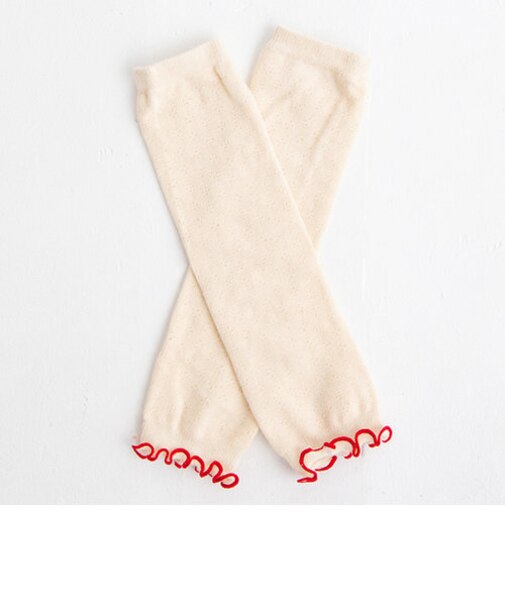 【当商品送料無料】ベビー レッグウォーマー 通販 日本製 ベビーレッグウォーマー コットン オーガニック 透かし柄 男の子 女の子 あかちゃん