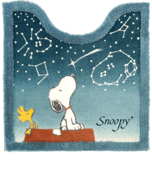 【当商品送料無料】スヌーピー トイレマット 通販 星空スヌーピー キャラクター グッズ 60× 60cm トイレ マット 滑り止め 便所マット