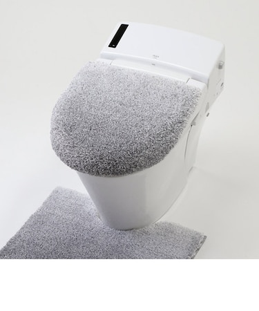 【当商品送料無料】グラデ 兼用フタカバー 通販 ふたカバー 蓋カバー カバー トイレ シンプル 無地 グラデーション ふんわり フタ ふた ヨコズナ