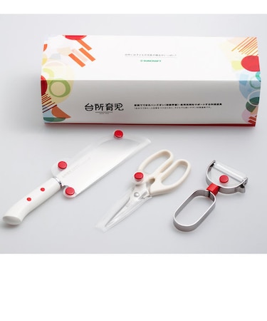 【当商品送料無料】台所育児 3点セット 通販 包丁 子供 ピーラー キッチン鋏 こども包丁 キッズ包丁 子供用 こども 右利き用 左利き お手伝い