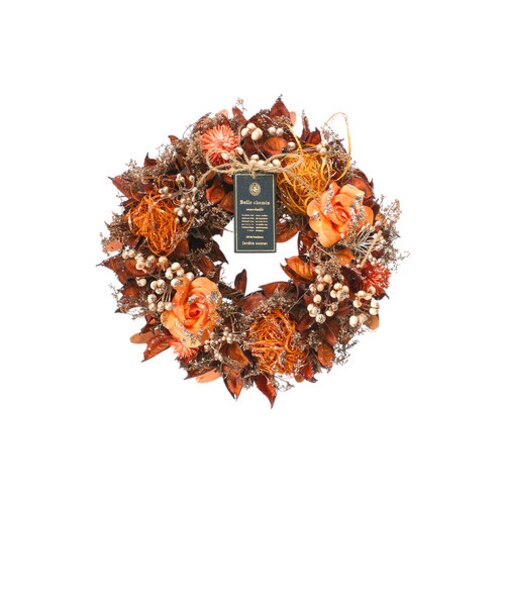 【当商品送料無料】ナチュラルリース M 通販 リース 造花 お花 フラワーアレンジメント プリザーブドフラワー フラワーギフト 箱入り 年中