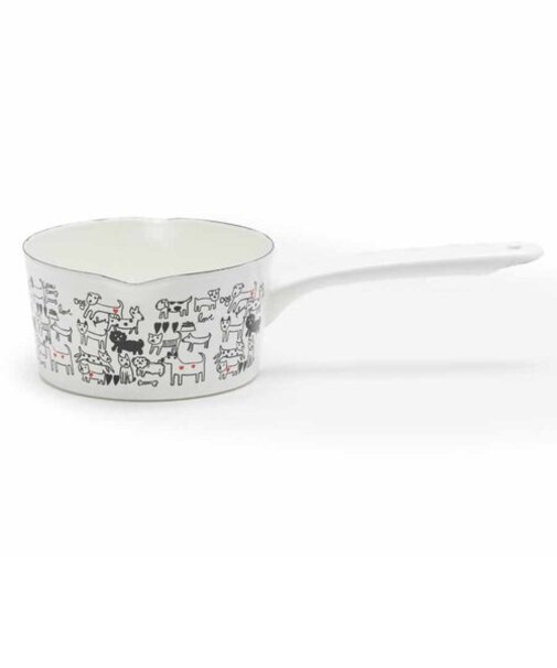 【当商品送料無料】ミルクパン ホーロー 通販 琺瑯 ほうろう ホーロー鍋 琺瑯鍋 片手鍋 IH対応 両口ミルクパン 15cm 1.2L おしゃれ