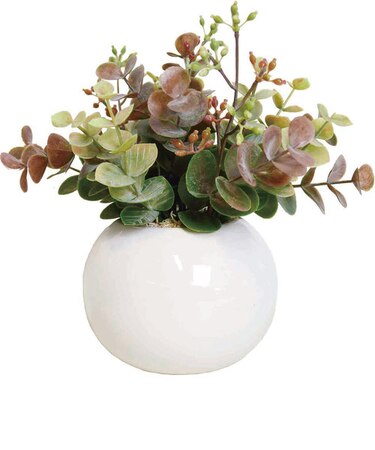 【当商品送料無料】光触媒 フェイクグリーン 通販 観葉植物 フェイク ラウンドポットL CT触媒 卓上 小さい 消臭 抗菌 防汚 空気清浄