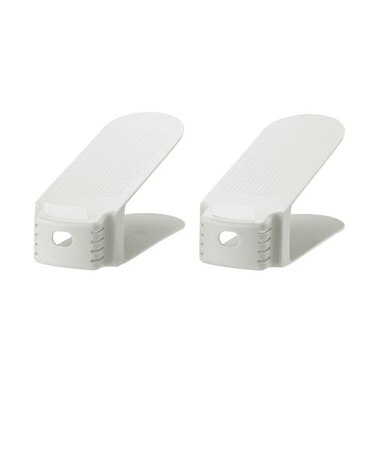 【当商品送料無料】くつホルダー 2足分 通販 靴ホルダー シューズホルダー 2個セット 2点セット 省スペース コンパクト 収納量2倍 シンプル