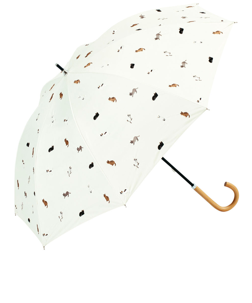 【当商品送料無料】because ビコーズ 晴雨兼用 長傘 通販 雨傘 日傘 晴雨兼用傘 傘 かさ カサ 婦人傘 紫外線遮蔽 UV対策