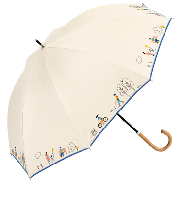 【当商品送料無料】because ビコーズ 晴雨兼用 長傘 通販 雨傘 日傘 晴雨兼用傘 傘 かさ カサ 婦人傘 紫外線遮蔽 UV対策
