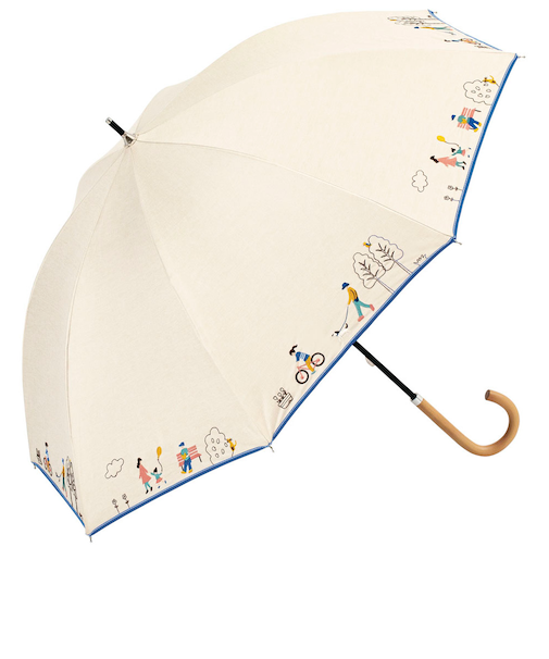 【当商品送料無料】because ビコーズ 晴雨兼用 長傘 通販 雨傘 日傘 晴雨兼用傘 傘 かさ カサ 婦人傘 紫外線遮蔽 UV対策