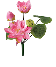 【当商品送料無料】蓮 花 造花 通販 蓮の花 はすの花 アーティフィシャルフラワー アーティフィシャルグリーン アートフラワー フェイクフラワー