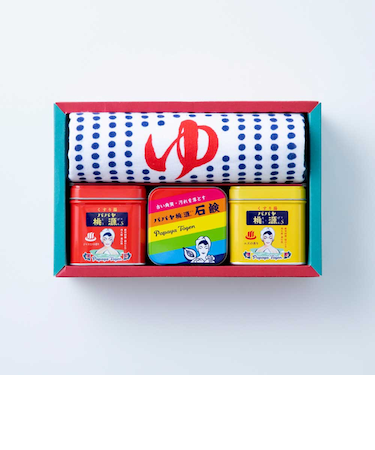 【当商品送料無料】パパヤ桃源 お風呂セット 通販 入浴剤 ギフト 石鹸 せっけん タオル プチギフト 贈り物 薬用入浴剤 五洲薬品 景品 父の日